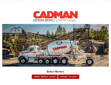 Tablet Screenshot of cadman.com